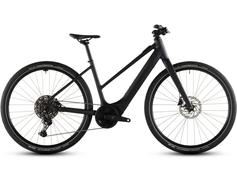 Balfes Bikes Cube Editor Hybrid Pro 400x Trapeze Electric Hybrid Bike 2026 in Coal/Prism | Free postage over £30, £10 off first order, price match & 0% finance.