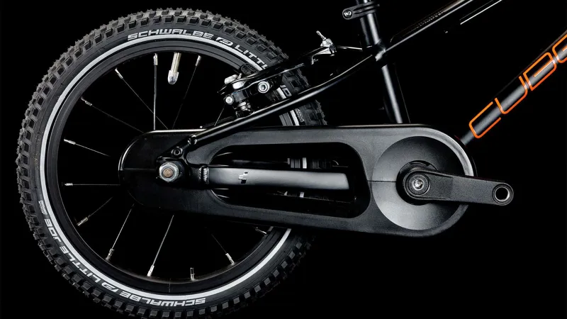 Cube Numove 140 14 Inch Wheel Kids Bike 2025 in Black/Orange-4