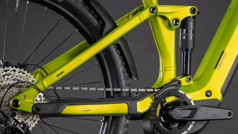 Cube Stereo Hybrid ONE44 Pro 800 Electric Full Suspension Mountain Bike 2026 in Lizard/Black-6