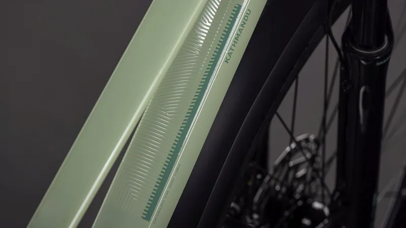 Cube Kathmandu Exc Trapeze Hybrid Bike 2026 in Pea/Grey-2