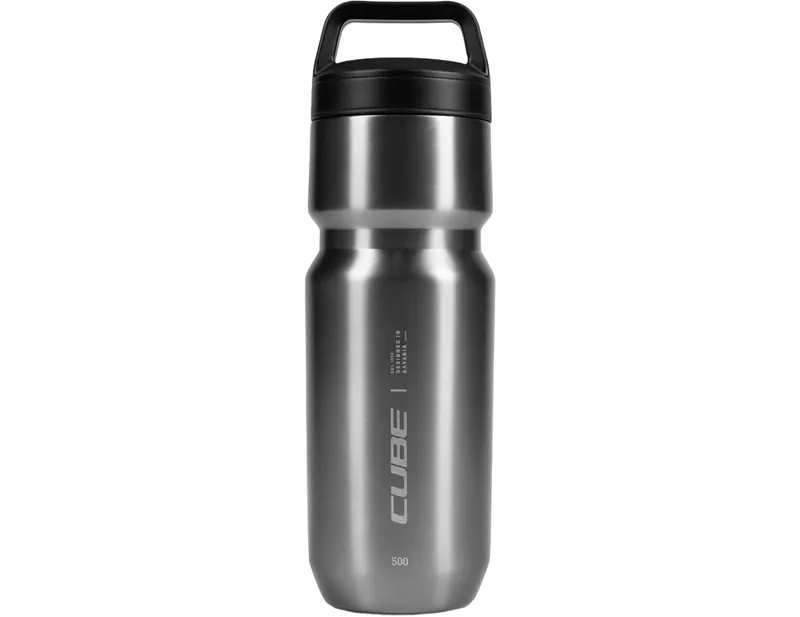 Balfes Bikes Cube CUBE arc 500 insulated STAINLESS STEEL BOTTLE in BRUSHED GREY | Free postage over £30, £10 off first order, price match & 0% finance.
