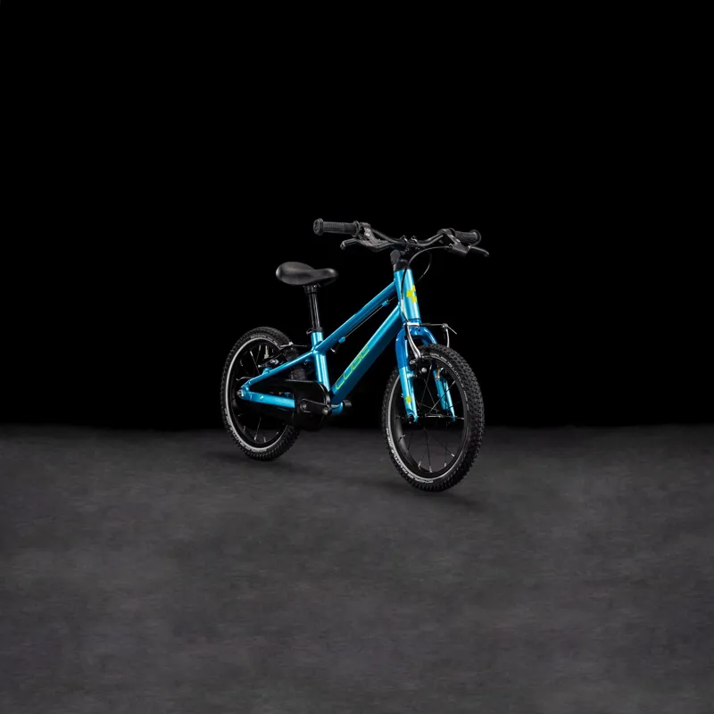 Cube Numove 140 14 Inch Wheel Kids Bike 2025 in Blue/Lime-6