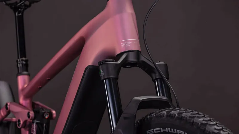 Cube Stereo Hybrid one22 Race 800 Electric Full Suspension Mountain Bike 2026 in Shiftblush/Black-6