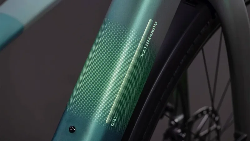 Cube Kathmandu Hybrid c:62 Slt 400x Electric Hybrid Bike 2026 in Seafoam/Chrome-2