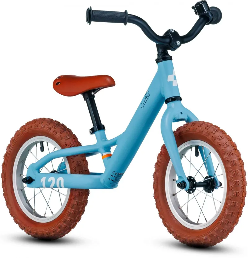 Cube Cubie 120 Walk 12 Inch Kids Bike 2025 In Light Blue/White -1