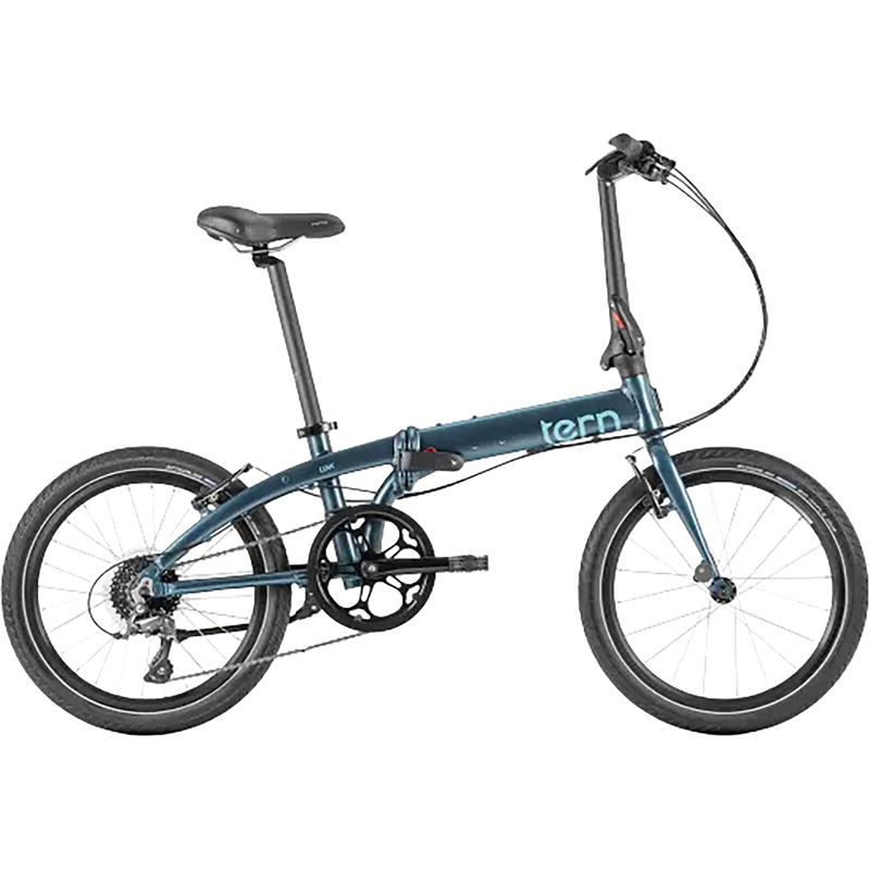 Balfes Bikes Tern Link D8 Folding Bike 2026 in Satin Peacock Green | Free postage over £30, £10 off first order, price match & 0% finance.