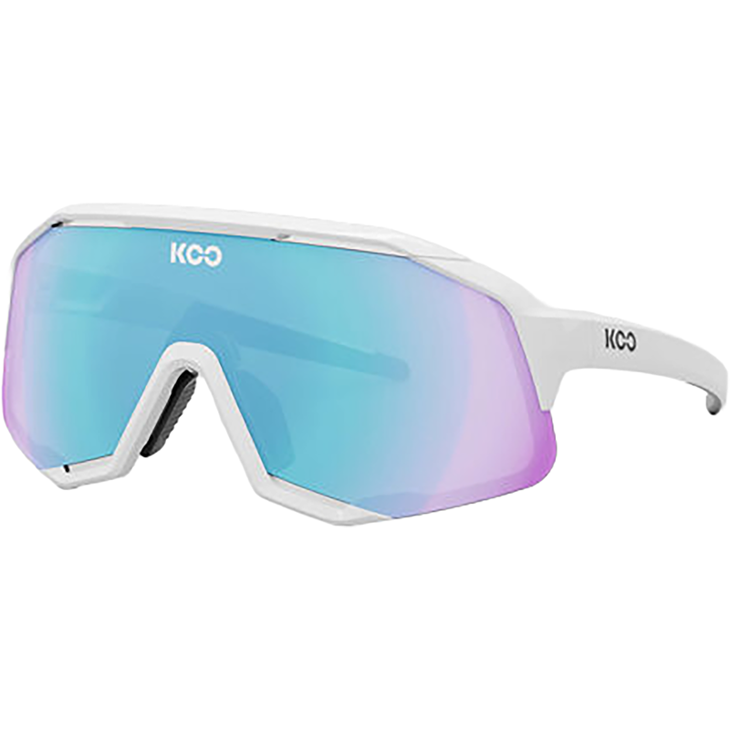 Balfes Bikes Koo Demos Sunglasses in White/Turquoise Mirror | Free postage over £30, £10 off first order, price match & 0% finance.