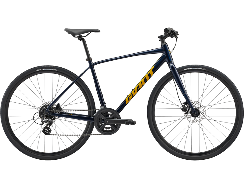 Balfes Bikes Giant Escape Disc 3 Hybrid Bike 2026 in Ultra Navy | Free postage over £30, £10 off first order, price match & 0% finance.