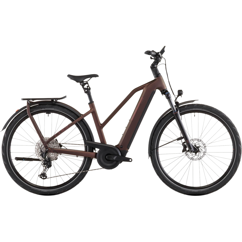 Balfes Bikes Cube Kathmandu Trapeze Hybrid Pro 800 Electric Hybrid Bike 2026 in Sunglow/Chrome | Free postage over £30, £10 off first order, price match & 0% finance.