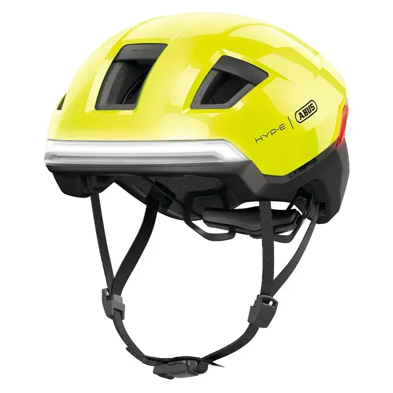 Balfes Bikes Abus HYP-E Urban Helmet in Signal Yellow | Free postage over £30, £10 off first order, price match & 0% finance.