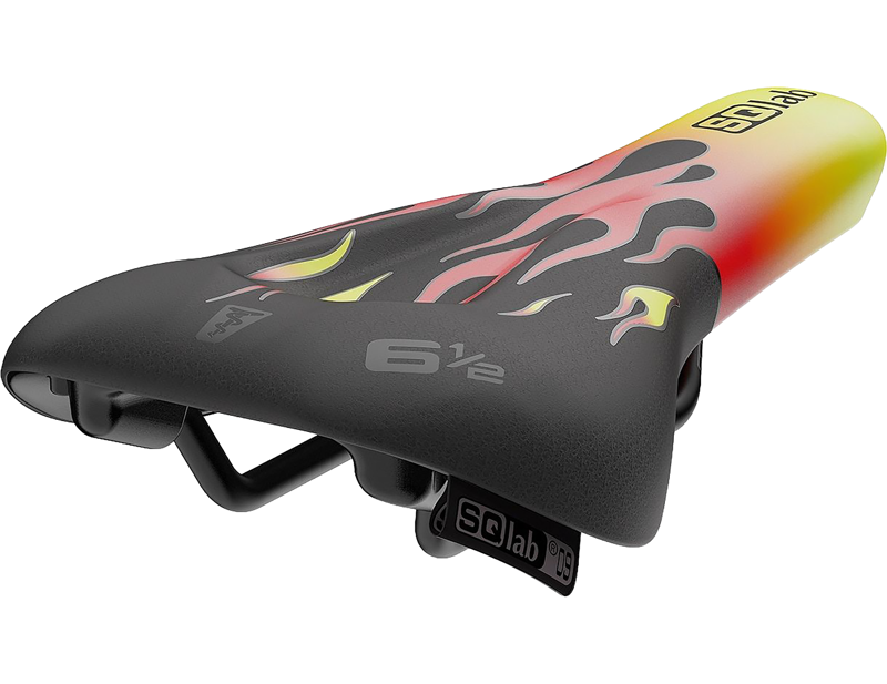 SQlab Ergowave 6 1/2in Kids Saddle in Flames-3