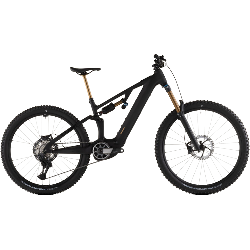 Balfes Bikes Cube Ams Hybrid one77 c:62 AT 600x Electric Mountain Bike 2026 in Carbon/Gold | Free postage over £30, £10 off first order, price match & 0% finance.