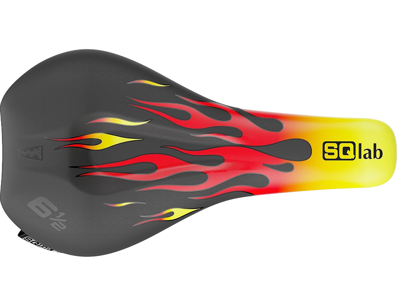 SQlab Ergowave 6 1/2in Kids Saddle in Flames-1