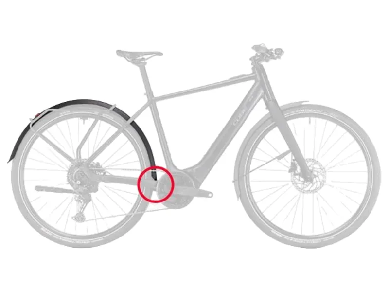Acid Mudguard Editor Hybrid 60 28 inch Bb Mount 2.0 in Black-5