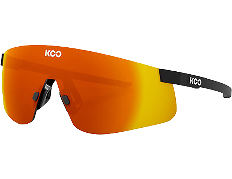 Koo Nova Sunglasses in Black Matt/Red Mirror