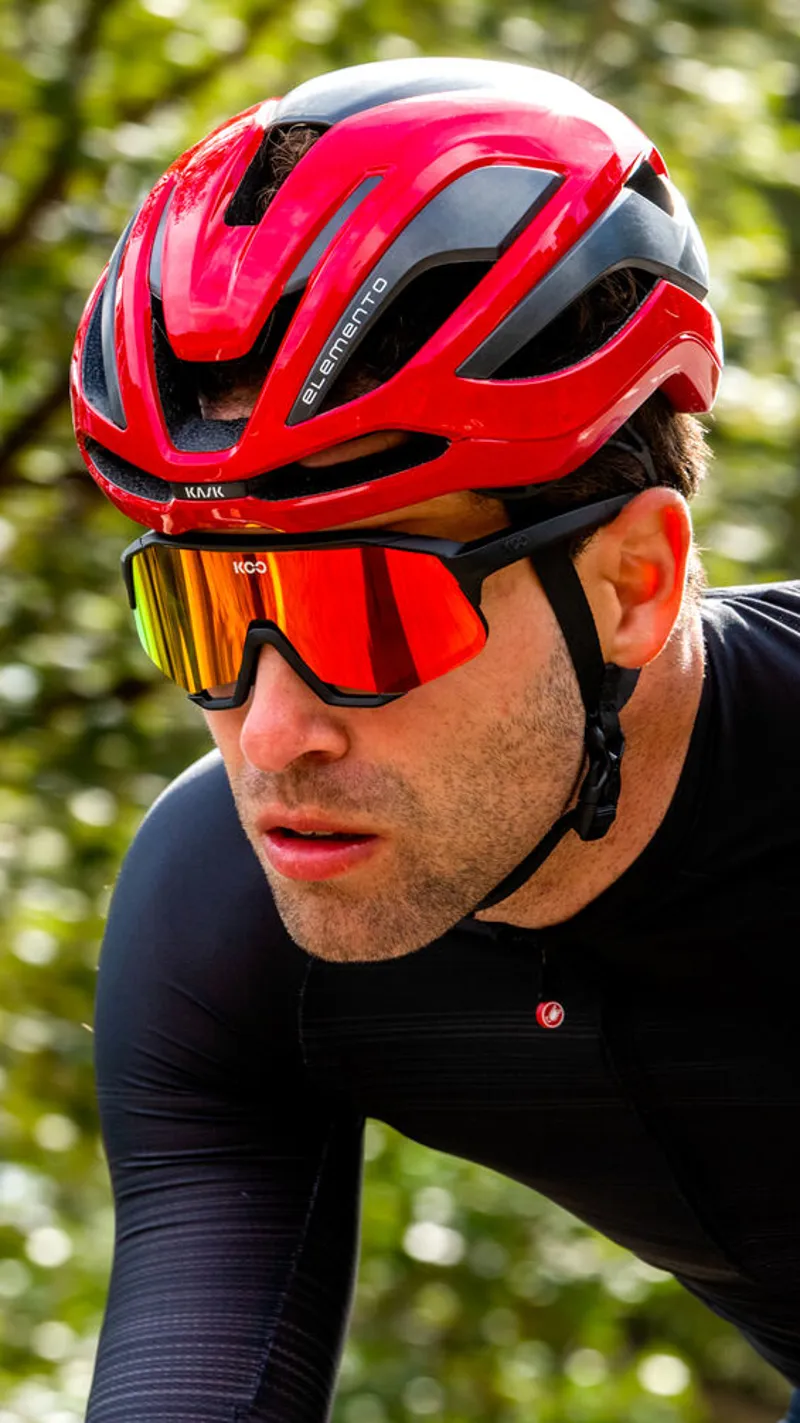 Koo Demos Sunglasses in Black Matt/Red Mirror-3