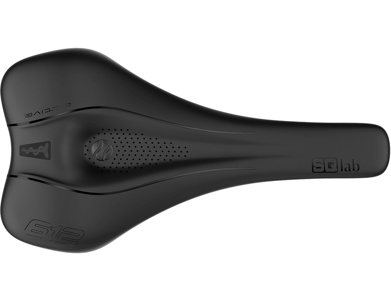 SQlab 612 Ergowave Active S-Tube 2.1 Saddle in Black-3