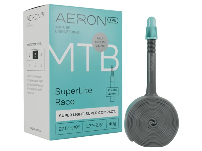 Aeron TPU MTB SLR AL 27.5-29x1.7-2.5in Presta 42mm Inner Tube-1