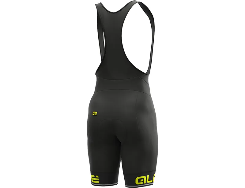Ale Corsa Pragma Bibshorts in Black/Yellow-1