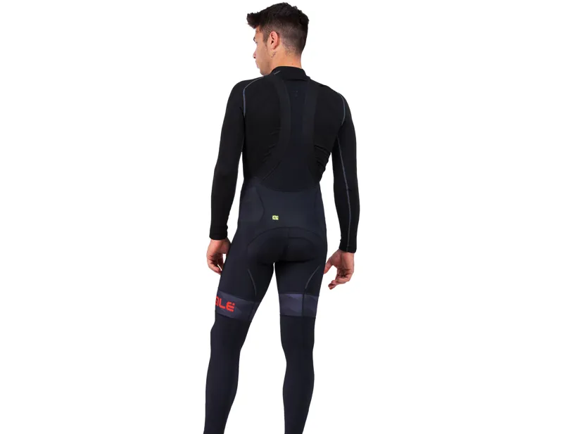 Ale Mild PR-R Bib-Tights in Black/Red-1