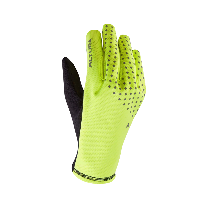 Balfes Bikes Altura Nightvision Unisex Windproof Fleece Winter Cycling Gloves in Yellow | Free postage over £30, £10 off first order, price match & 0% finance.