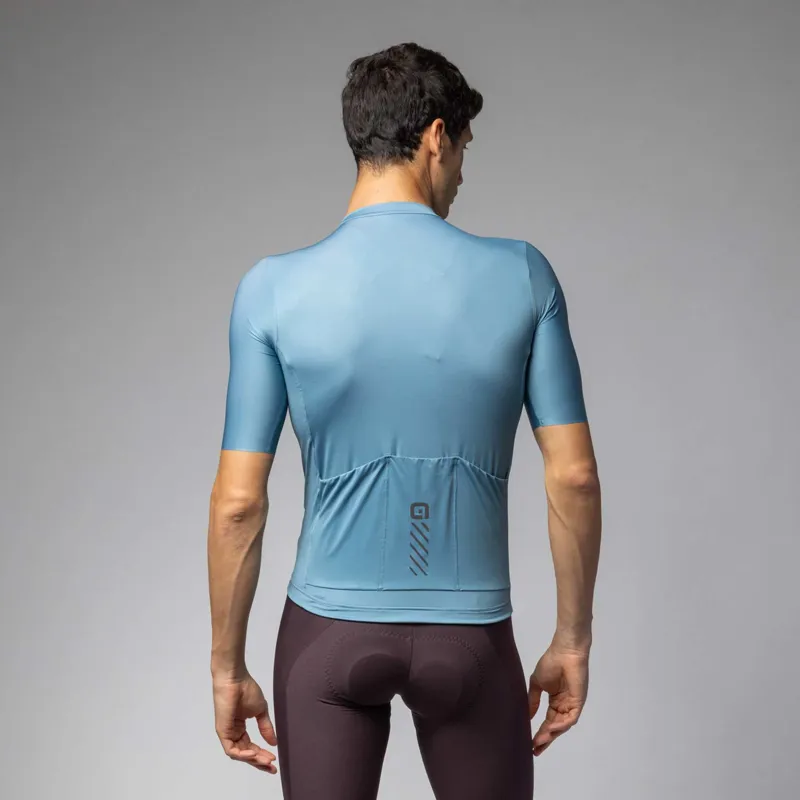 Ale Colour Block Pragma Short Sleeve Jersey in Eucalyptus-1