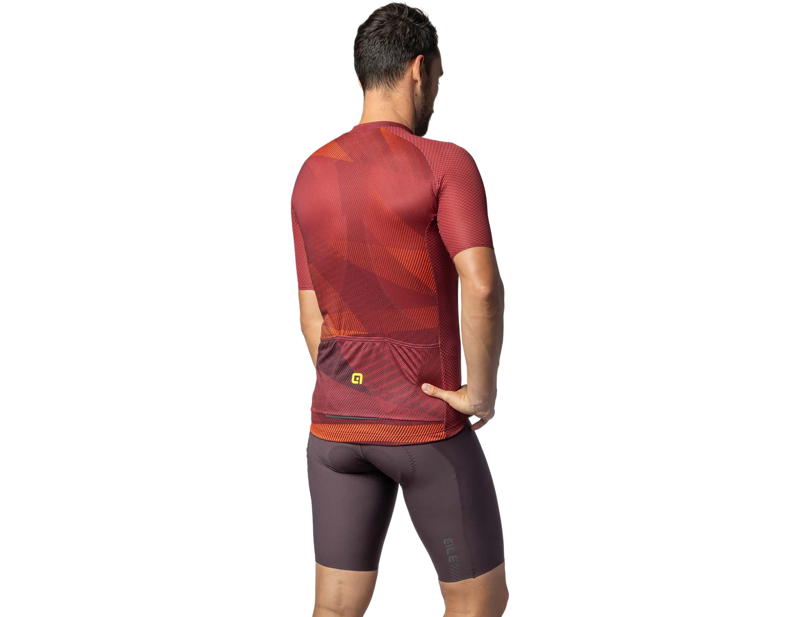 Ale Connect Pragma Short Sleeve Jersey in Bordeaux-1