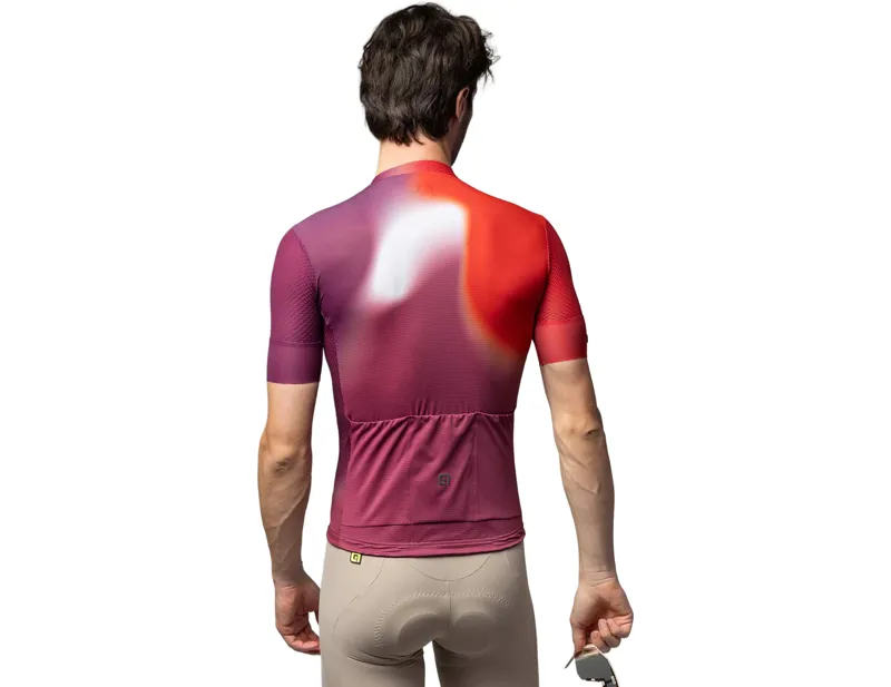 Ale Flash PR-E Short Sleeve Jersey in Bossa Nova Red-1