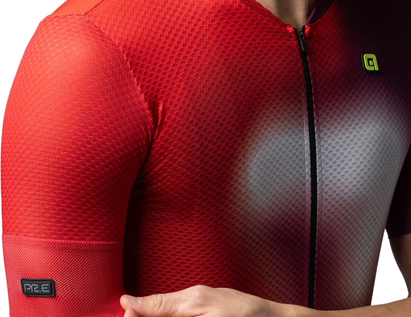 Ale Flash PR-E Short Sleeve Jersey in Bossa Nova Red-2