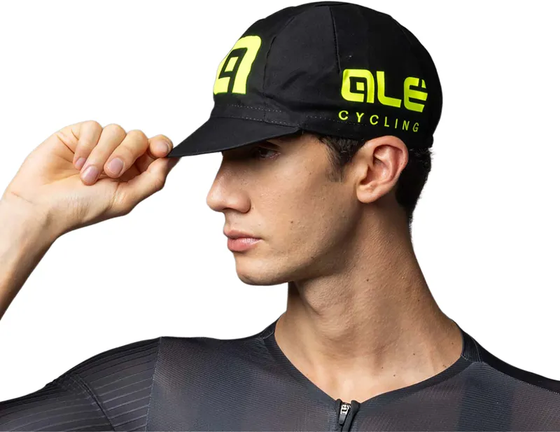 Ale Cotton Summer Cap in Black/Yellow-1