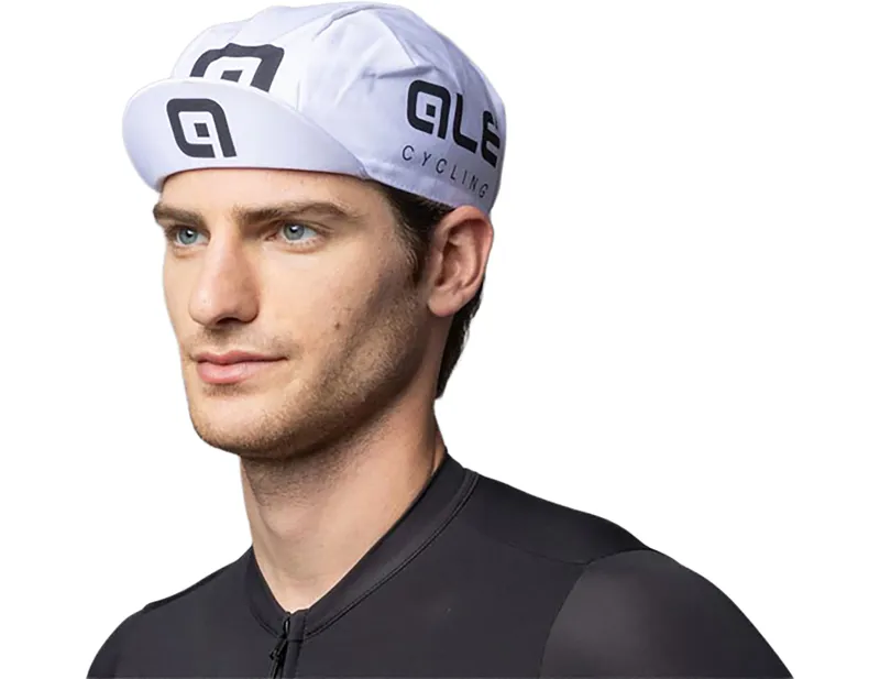 Ale Cotton Summer Cap in White/Black-3