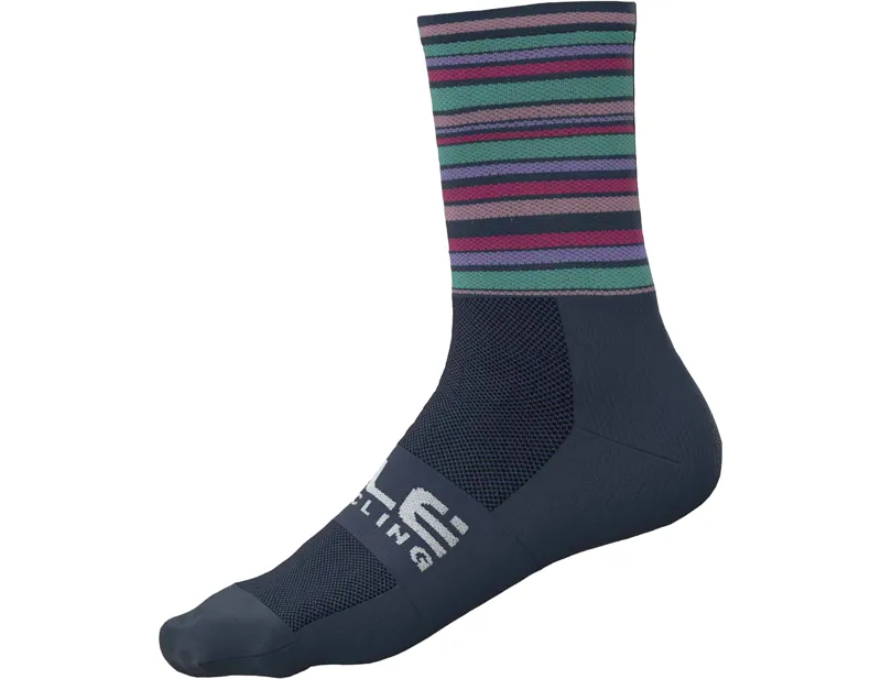 Balfes Bikes Ale Flash Q-Skin 16cm Socks in Multicolour Stripes | Free postage over £30, £10 off first order, price match & 0% finance.