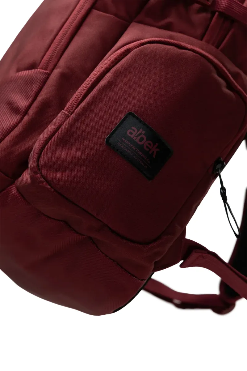 Albek Dudley Backpack in Burgundy-4