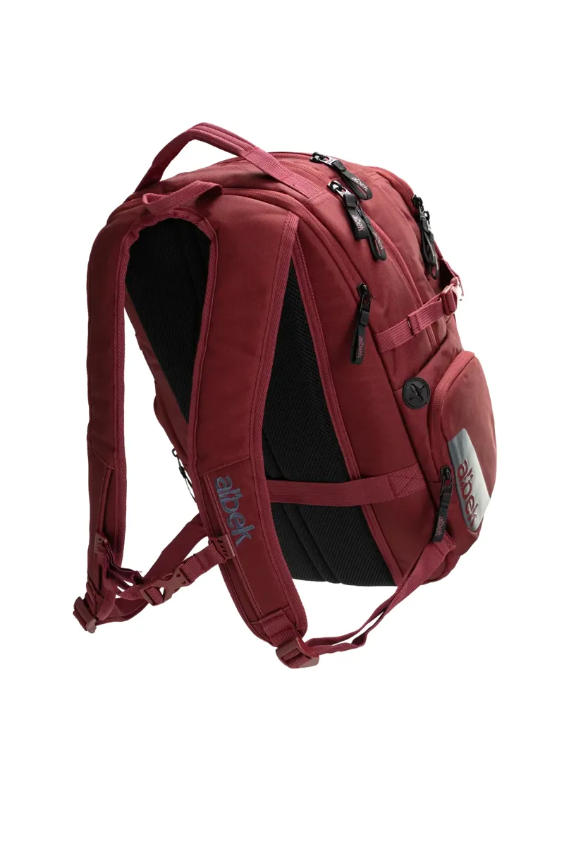 Albek Dudley Backpack in Burgundy-7