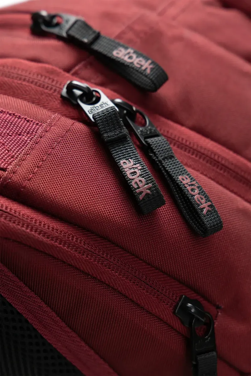 Albek Dudley Backpack in Burgundy-8