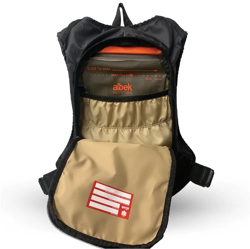 Albek H2O Hauler Eight Hydration Pack 3L in Covert Black-4