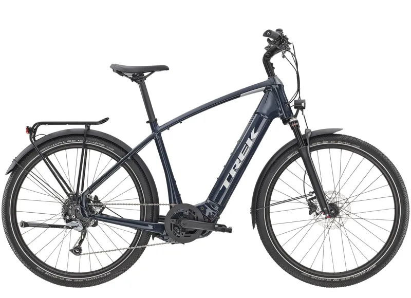 Trek Allant+ 7 Mens 250W Electric Hybrid Bike 2022 in Nautical Navy