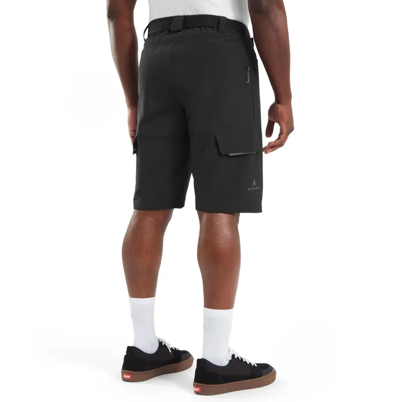Altura Esker Cargo Baggy Shorts + Liner in Black-7