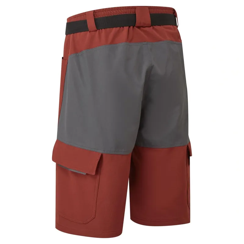 Altura Esker Cargo Baggy Shorts + Liner in Brick Red-1