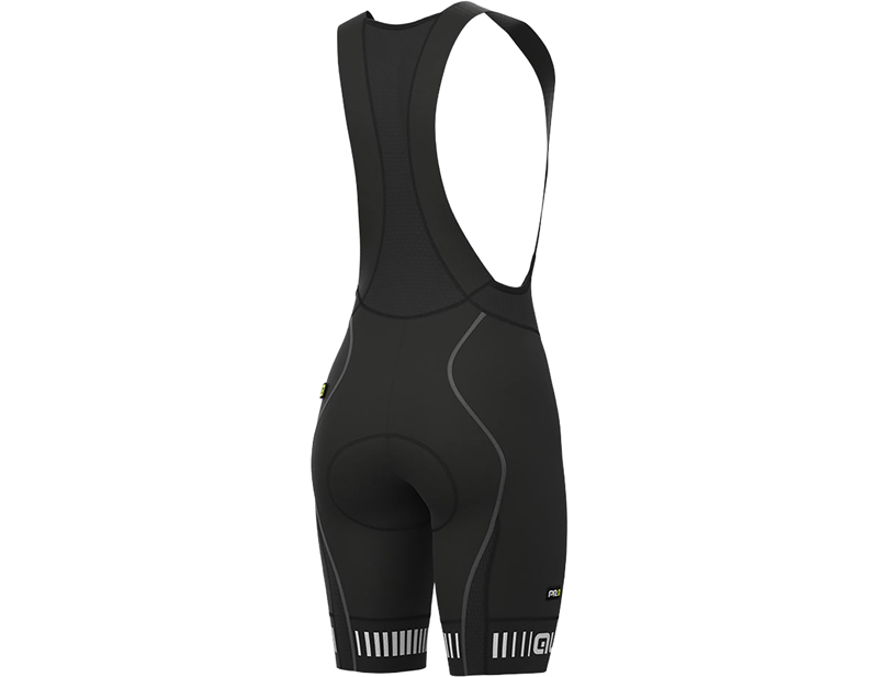 Ale Strada PR-R Women's Bibshorts in Black/White-1