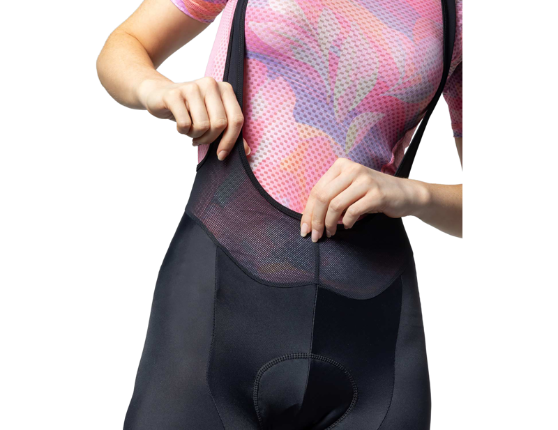 Ale Traguardo Pragma Women's Bibshorts in Black/Pink-2