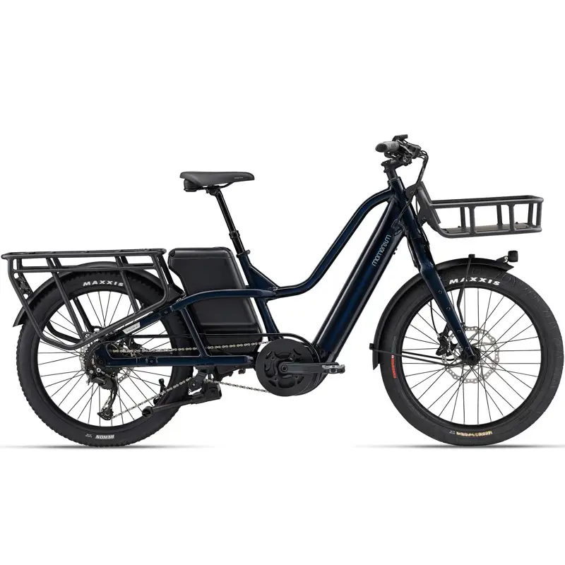 Balfes Bikes Momentum PakYak E+ Electric Cargo Bike 2025 in Ink Blue | Free postage over £30, £10 off first order, price match & 0% finance.