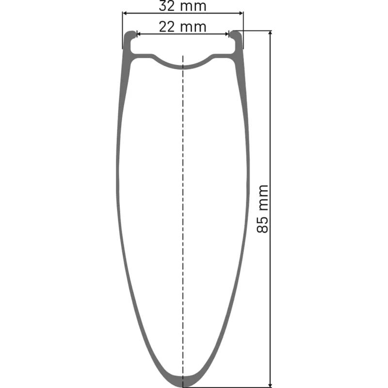 DT Swiss ARC 1100 WTS 85 mm Clincher Disc Brake 100 x 12 Front Wheel in Black-1