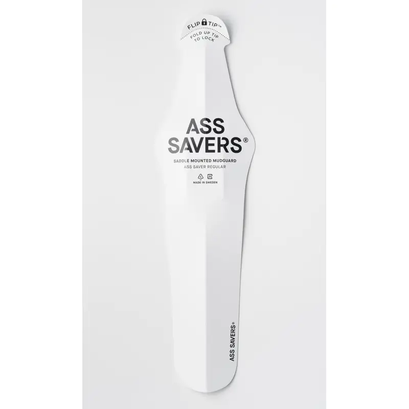 Balfes Bikes Ass Savers Ass Saver Regular Rear Mudguard in White | Free postage over £30, £10 off first order, price match & 0% finance.
