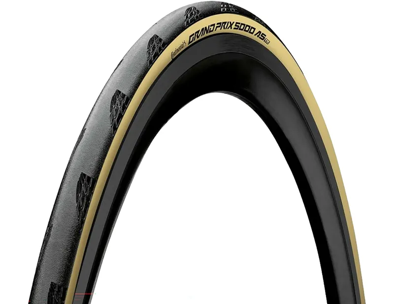 Continental Grand Prix 5000AS TLR 700x25c Folding Tyre in Black/Cream