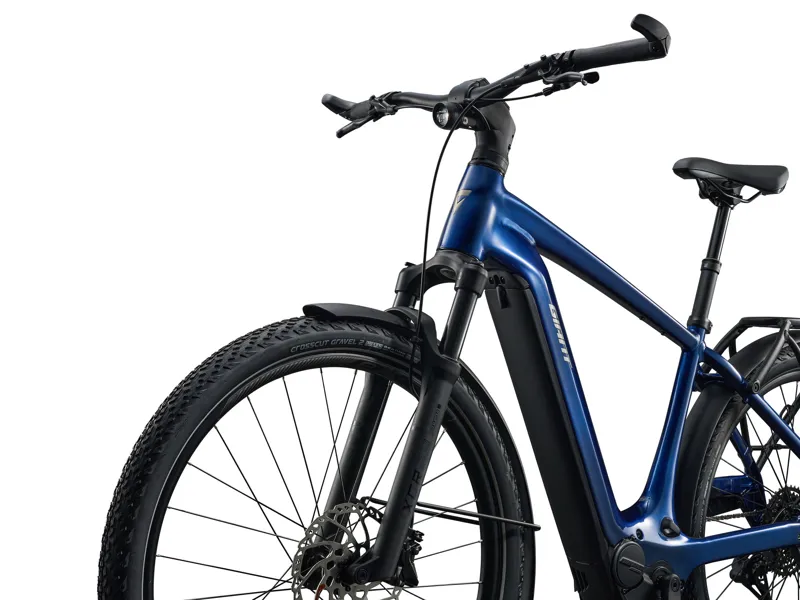 Giant Explore E+ 1 Double Diamond Electric Hybrid Bike 2026 in Metallic Navy-2