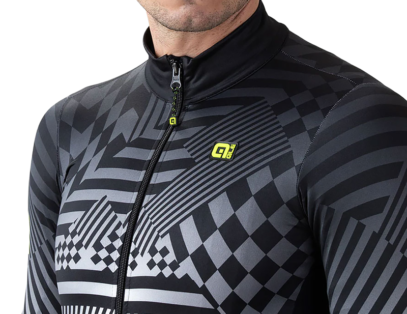 Ale Checker PR-S Long Sleeve Jersey in Grey-2