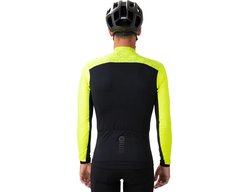 Ale Velocity R-EV1 Long Sleeve Jersey in Fluorescent Yellow-1
