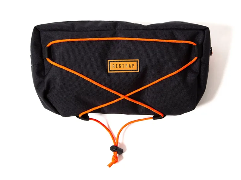 Restrap Handlebar Bag + Dry Bag + Food Pouch in Black/Orange-7