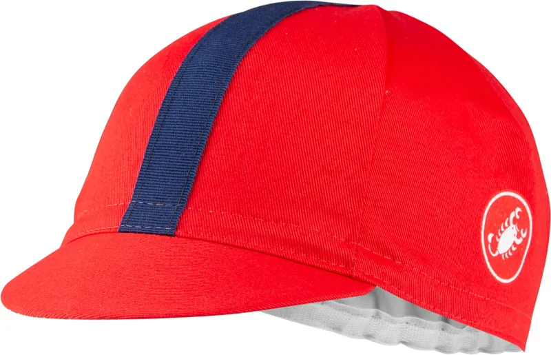 Castelli Espresso Cap in Red/Infinity Blue
